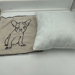 クッション　犬　45cm×45cm 犬カバー＋中材の画像