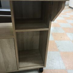 【ジャングルジャングル石川金沢店】  折りたたみﾃｰﾌﾞﾙ付き 棚 木目調 W90×D65×H73 クリーニング済み												の画像