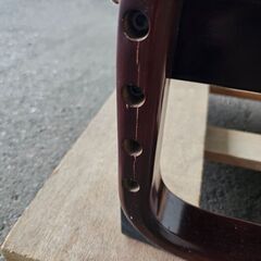 正座椅子　らくらく正座椅子　高さ調整あります　ヒビあります　ek-646gedの画像