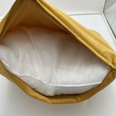 クッション　黄色　カバー＋中材　IKEAの画像