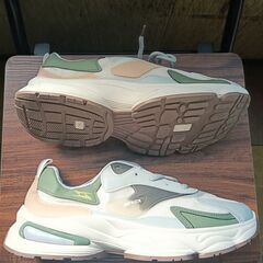 新品 26cm メンズ スニーカー グレー 厚底 シューズ 普段着 識別番号:【N367-S】の画像