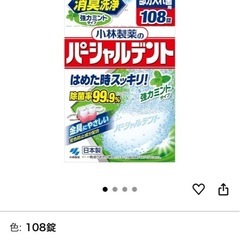 【開封済】パーシャルデント　部分入れ歯用洗浄剤　102錠の画像