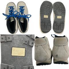 186001 現状品 NIKE ナイキ NIKE スエードシューズ 24.5 グレー レディース [250910HM240198]の画像