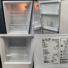 I653 🌈 2023年製の高年式♪ maxzen 冷蔵庫 (117L) ⭐ 動作確認済 ⭐ クリーニング済の画像