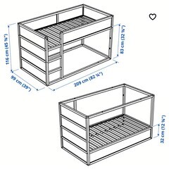 IKEA★人気ロフトベット〝キューラ〟ほぼ未使用の画像