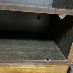 テレビ棚　遺品整理中の画像