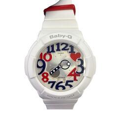 186000 現状品 CASIO カシオ Baby-G  BGA-130TR-7BJF  ホワイト　トリコロール [0000000000332]の画像