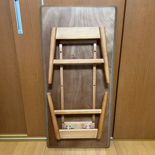 木目デザイン ローテーブル ナチュラルモダン