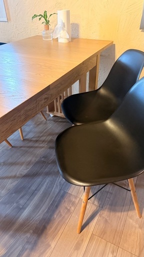 IKEA 伸縮テーブル イス4脚セット