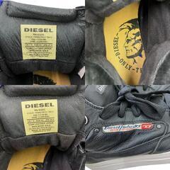 186000 現状品 DIESEL ディーゼル DIESEL ハイカット　スニーカー 25.5 ブラック レディース [0000000000342]の画像