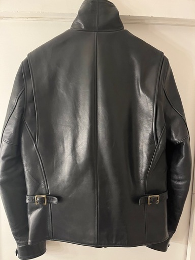 Y‘2 LEATHER ワイツーレザー　黒 レザー シングルライダースジャケット