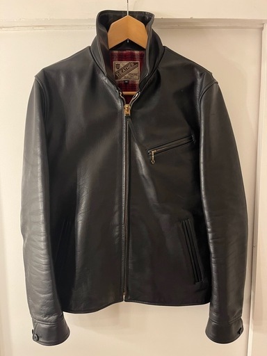 Y‘2 LEATHER ワイツーレザー　黒 レザー シングルライダースジャケット