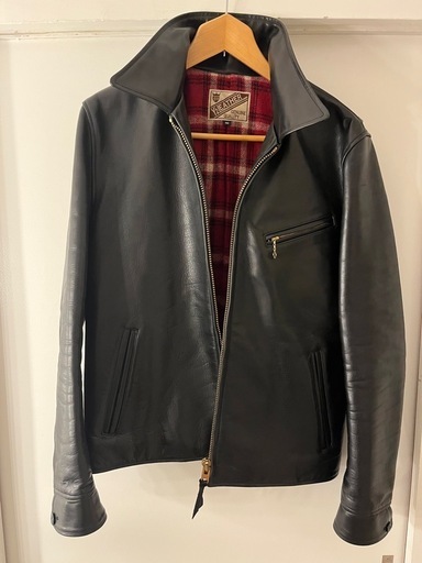 Y‘2 LEATHER ワイツーレザー　黒 レザー シングルライダースジャケット