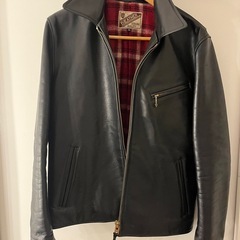 Y‘2 LEATHER ワイツーレザー　黒 レザー シングルライダースジャケットの画像