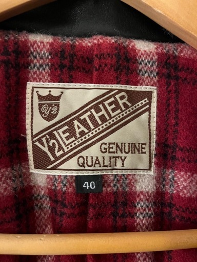 Y‘2 LEATHER ワイツーレザー　黒 レザー シングルライダースジャケット