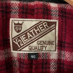 Y‘2 LEATHER ワイツーレザー　黒 レザー シングルライダースジャケットの画像