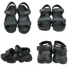 186001 現状品 NIKE ナイキ NIKE JORDAN サンダル 38 24 ブラック FN503-001 レディース [250905HM240034]の画像