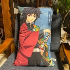 鬼滅　富雄義勇クッション　折りたたみ傘の画像