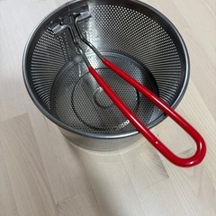 ポテトフライヤー網かご 揚げ物バスケット直径14cmの画像