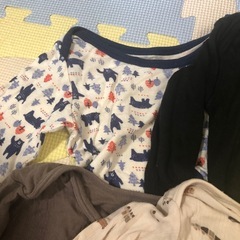 全6点 ベビー服 ロンパース 秋冬服 まとめ売り 詰め合わせ90の画像