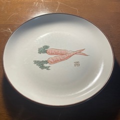 野菜柄の和皿3枚の画像