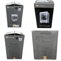 186000 現状品 Thermaltake The Tower 100 Snow Edition PCケース  ゲーミングPC S100 TG  ホワイト [0000000000363]の画像