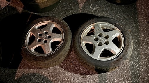 シルビア？スカイライン？純正ホイール2本
