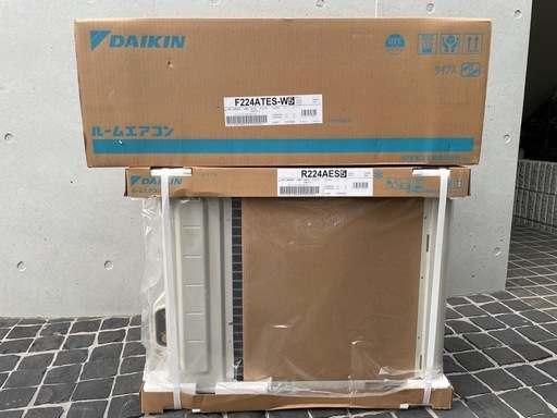 最終値引き！【新品未使用】ダイキン工業 S224ATES-W 壁掛形ルームエアコン 6畳程度 ホワイト 2024年モデル 