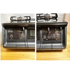 パロマ美品　LPガス PA-370WA-R   高機能 ガスコンロ　ガステーブル   水無両面　温度設定、タイマー付きの画像