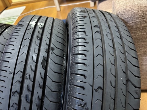 
LEGZAS 15インチホイールと深溝2023年50週の165 55 15YOKOHAMA Blue earthの4本セット　軽自動