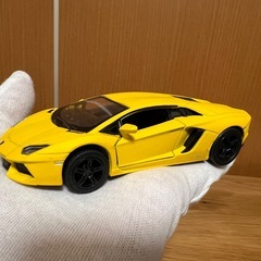 ランボルギーニ ミニカー 2台セット 青＆黄 スーパーカーの画像