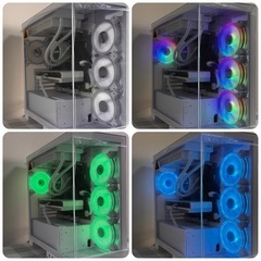 Storm ゲーミングパソコン 液晶モニター付き水冷クーラー、Ryzen7 5700X、RTX4070Superの画像