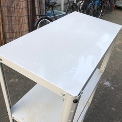 スチールラック 4段 ホワイト 60cm×30cm×高さ120cmの画像
