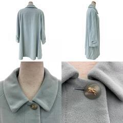 186005 現状品 Burberrys バーバリーズ BURBERRY ロングコート ターコイズブルー レディース [0000000000385]の画像
