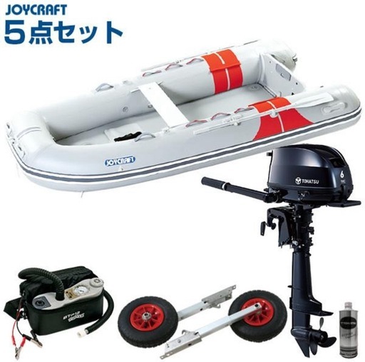 ジョイクラフト JEX-340SS+トーハツ6馬力船外機 SSセット 6人乗り 予備検査付