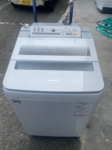 NO B493?福岡市内配送設置無料✨?NAF8AE4S 洗濯機 8.0kg Panasonic パナソニック NA-F8AE4-S 