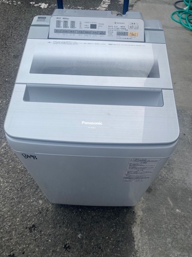 NO B493?福岡市内配送設置無料✨?NAF8AE4S 洗濯機 8.0kg Panasonic パナソニック NA-F8AE4-S 