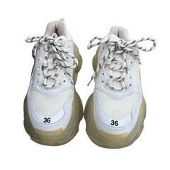 186005 BALENCIAGA バレンシアガ スニーカー トリプルS 544351  24 ホワイト レディース [0000000000392]の画像