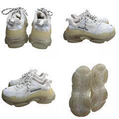 186005 BALENCIAGA バレンシアガ スニーカー トリプルS 544351  24 ホワイト レディース [0000000000392]の画像