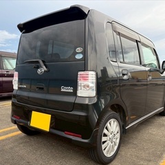 フル装備・低走行お買い得‼️月々9千円〜分割払い可❗️車検2年付き！【名義変更代込み】車内広い！大人気☆ムーブコンテカスタム☆HDDナビ付き☆走行中DVD見れます☆便利なバックカメラ付き☆ETC付き☆フルオートエアコン☆ドライブレコーダー付きのフル装備☆純正アルミ☆そのまま乗って帰れます‼️の画像