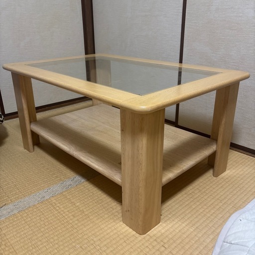 ヴィンテージ　ガラステーブル