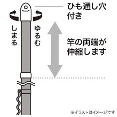 【使用1年】ニトリ 物干し竿の画像