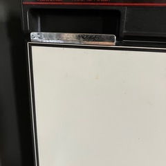 national kitchen cab 冷蔵庫風の中型レトロ入れ物の画像