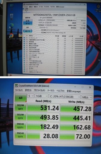 No.1富士通 PC D582G i5-3450メモリ8G中古品SSD256GB-DVD-R office2021