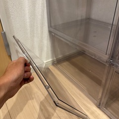 【急募/無料】スニーカー収納クリアケース 8個セットの画像