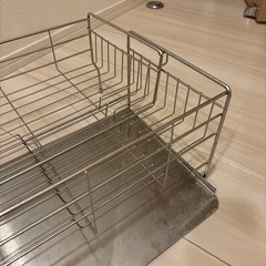 無料　ステンレス製　水切り台の画像