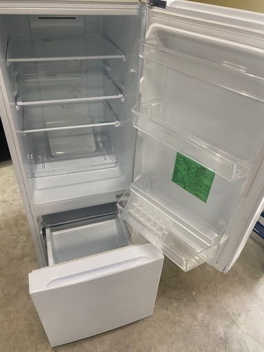 NO B505?福岡市内配送設置無料✨?ヤマダオリジナル 冷蔵庫 159L 右開き 2ドア 幅48.6cm 一人暮し向け 耐熱トップテ