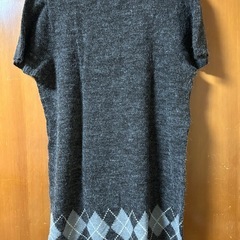 【古着】大きいサイズ　ゆったり　LL 2L XL アーガイル ニット チュニックの画像