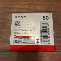 未開封ピン　ソニー ミニディスク (80分、1枚パック) MDW80T 1枚の画像