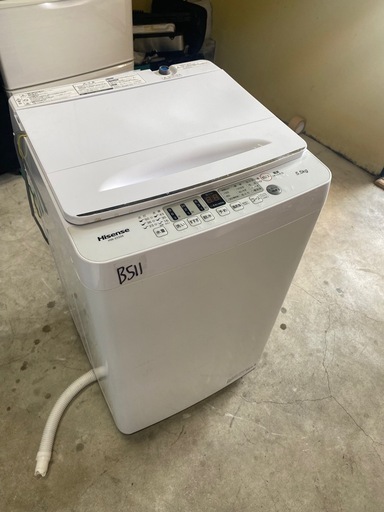 NO B511?福岡市内配送設置無料✨?Hisence 洗濯機 HW-E5504 2021年製 5.5kg